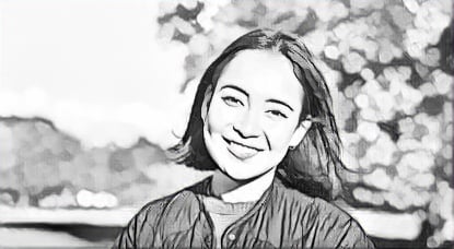 After turning photo into sketch